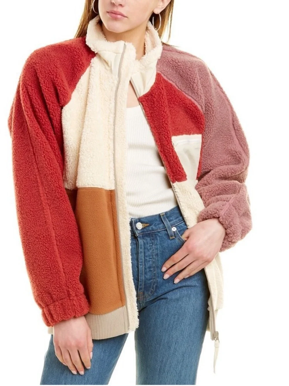 Helmut Lang • Patchwork Sherpa Fleece Jacket - Picture 11 of 14